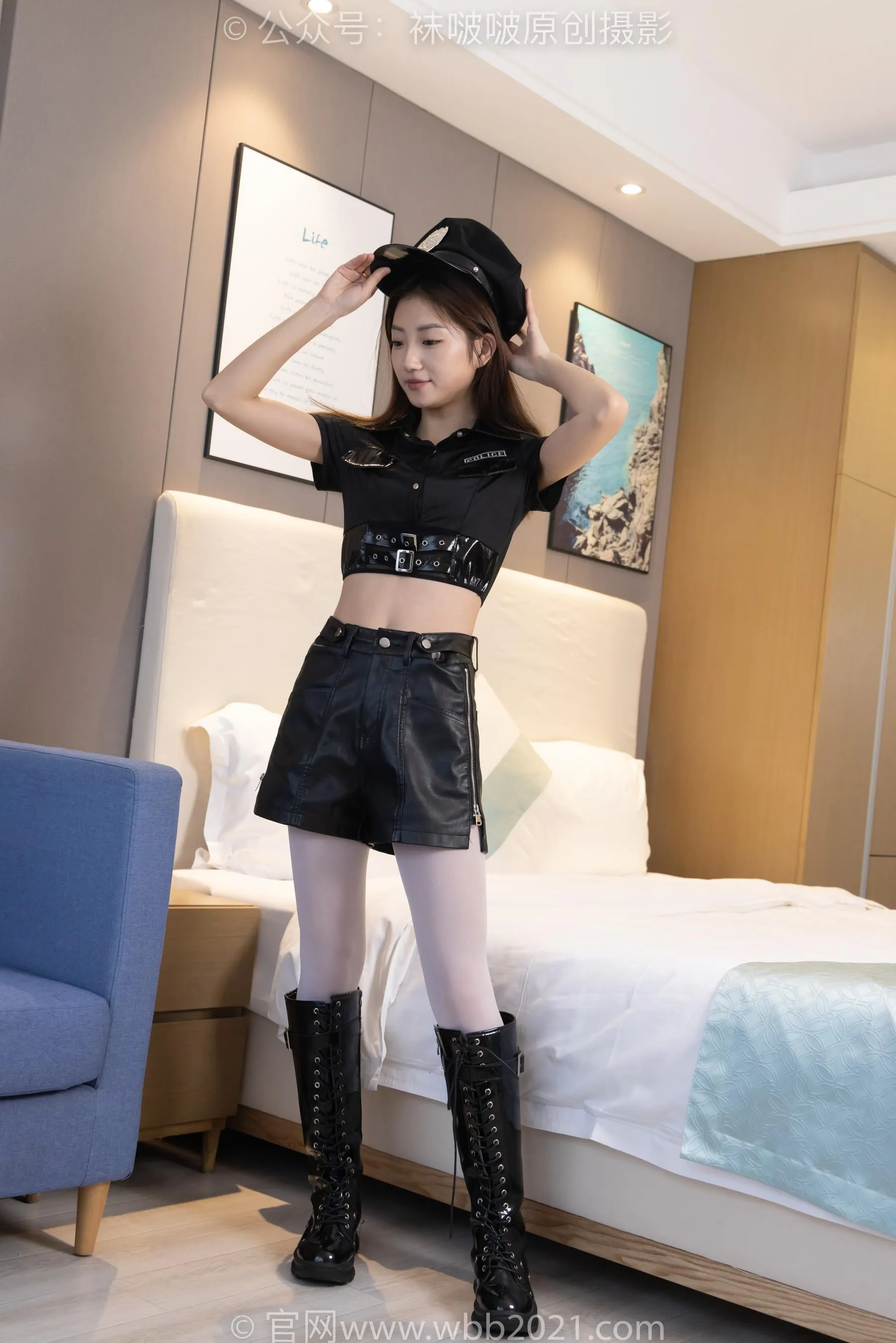 [BoBoSocks袜啵啵]NO.232 小沫-骑士靴、厚白丝、小女警 [87P]插图6